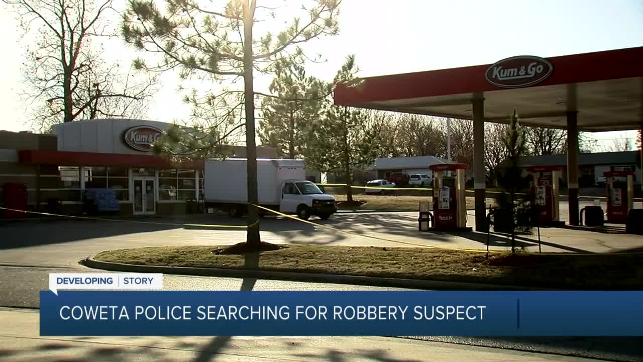 Coweta police searching for robbery suspect