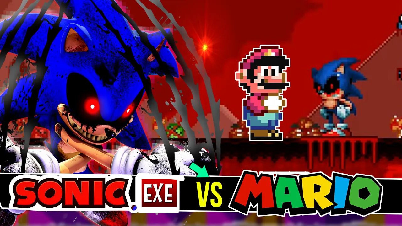 SONIC.exe DESTRUIU o SUPER MARIO | SMB1.exe #shorts