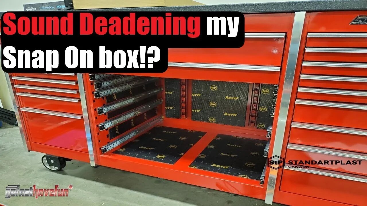 Sound Deadening my Snap-On 72" Triple-Bank Masters Series Roll Cab (STP Canada) | AnthonyJ350