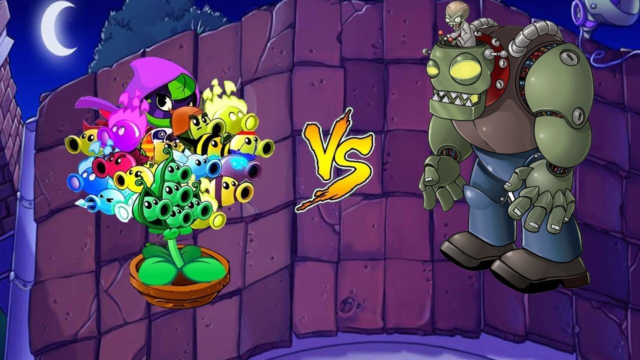 Plants Vs Zombies. All Plants Vs Gargantuar Vs Dr Zomboss