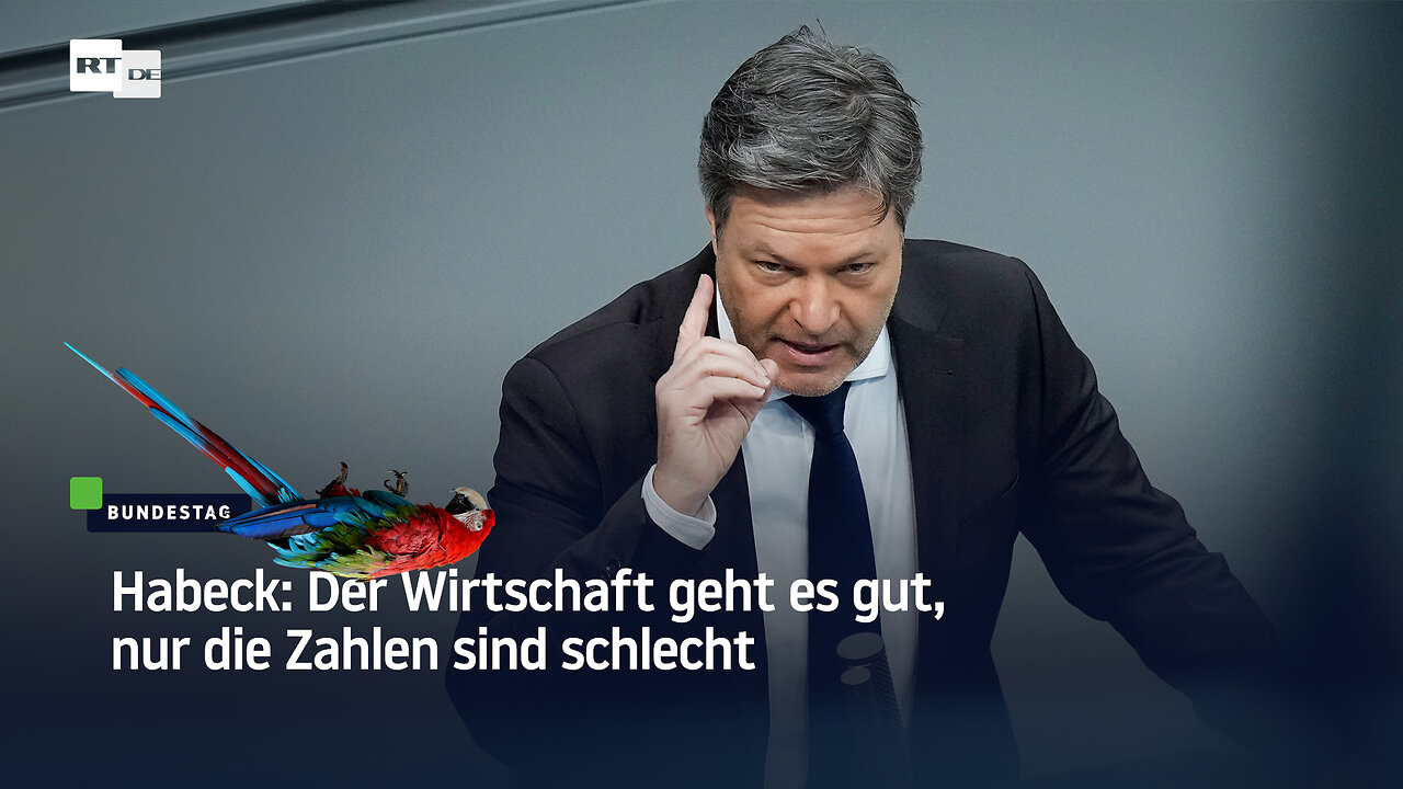 Habeck: Der Wirtschaft geht es gut, nur die Zahlen sind schlecht