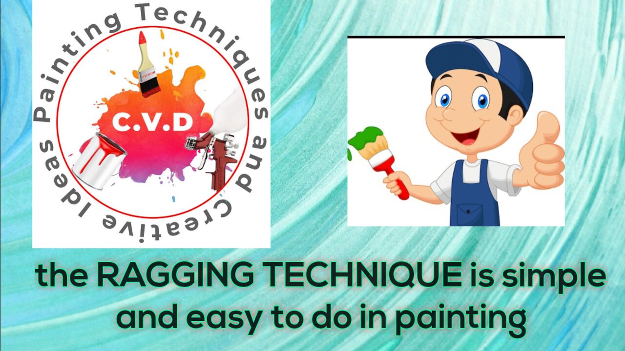 the RAGGING TECHNIQUE is simple and easy to do in painting