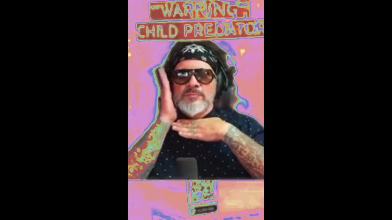 Zero Dark Tony vogues with child predator sign