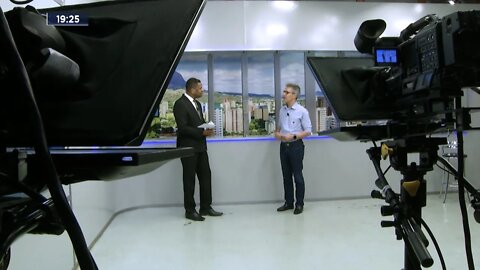 Zema na TV Leste: governador de MG esteve na emissora onde participou de entrevista no Balanço Geral