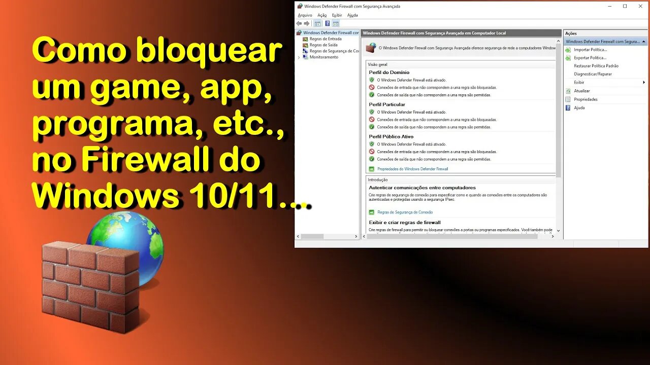 Como bloquear games, programas, etc. no Firewall do Windows 11/10...