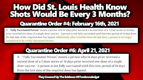 SCRIPTED Vax Failure? St Louis Health Said Vaccines Only Lasted 3 Months In Feb 2021 Before Deleting