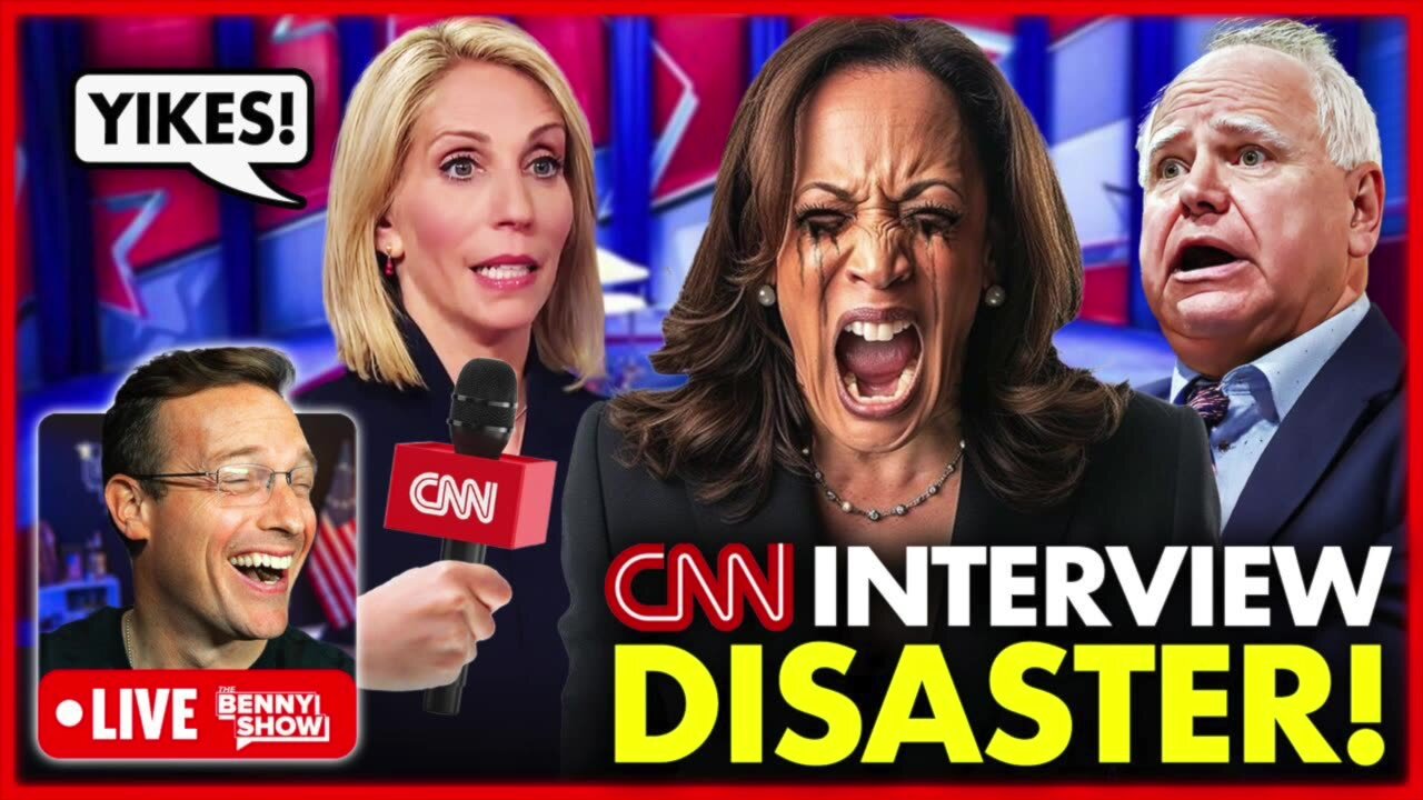 Kamala TRAIN WRECK Interview LIVE Right NOW! CNN Cut The FEED | Total Humiliation NIGHTMARE