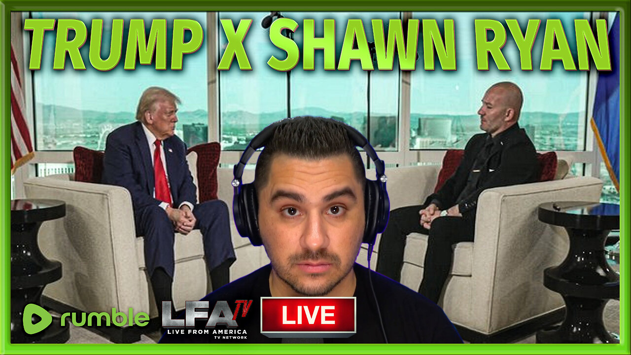 TRUMP X SHAWN RYAN INTERVIEW | BASED AMERICA 8/27/24 8pm