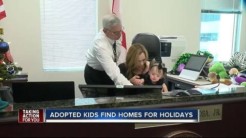 Home for the holidays has new meaning for 14 adopted children