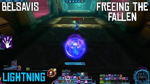 SWTOR DPS Lightning Sorcerer - Belsavis Heroic Mission: Freeing the Fallen. 2020 Laptop Gameplay