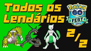 GO FEST 2021! TODOS OS LENDÁRIOS VOLTARAM! POKÉMON GO! 02/02