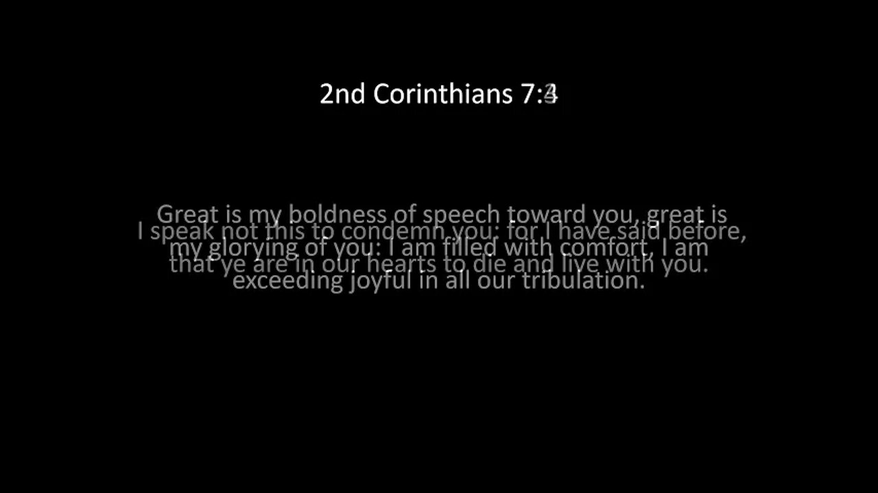 2nd Corinthians Chapter 7