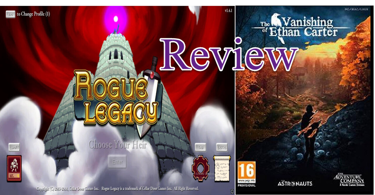 Thomas Hamilton Reviews: "Rouge Legacy" & "The Vanishing of Ethan Carter"