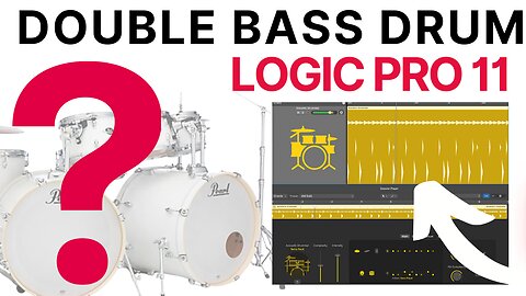 Logic Pro 11 DOUBLE BASS DRUMS PATTERNS Drummer Session Playe