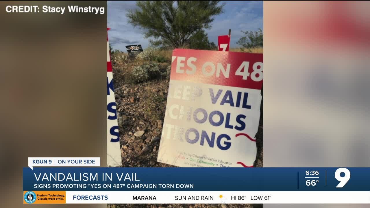 Campaign signs destroyed in Vail ahead of November election