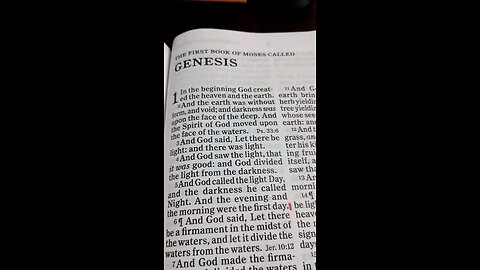 Bible Reading Genesis Chapter 1 Verse 2