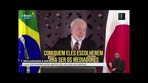 “Vou intermediar a paz” NÃO PERA…