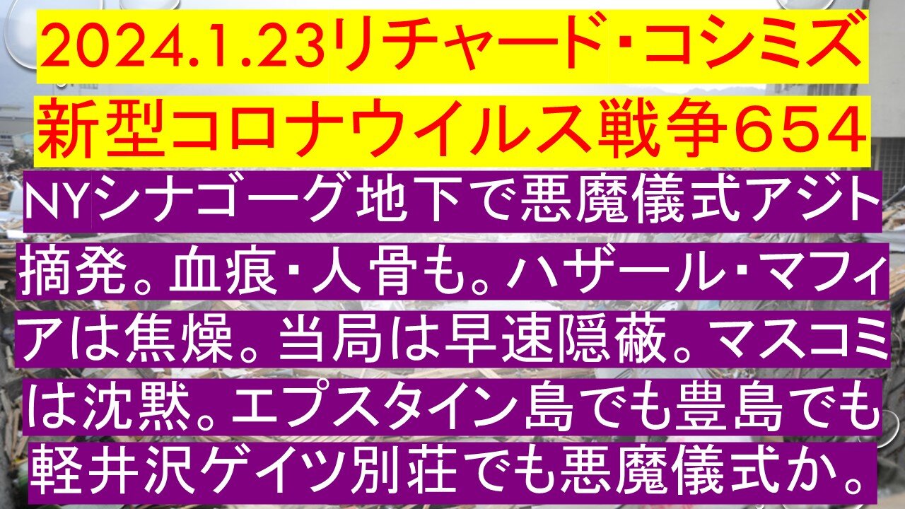 2024.01.23 リチャード・コシミズ新型コロナウイルス戦争６５４