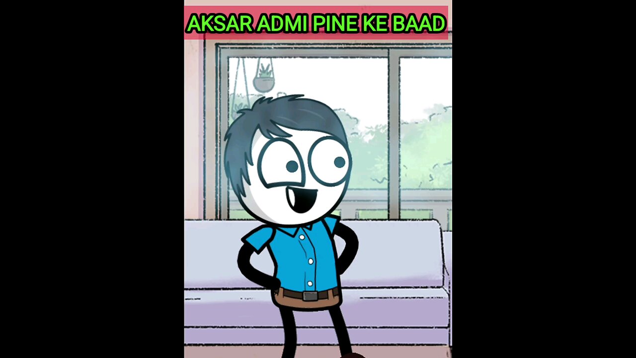 pine ke baad !funny cartoon video