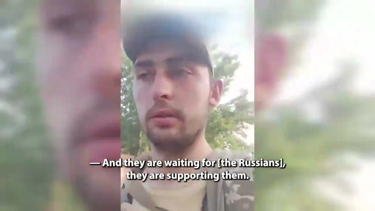 Soldier Complain That locals "On Ukrainian Territory" Are Not Happy To See Them & Put Up Z's Instead