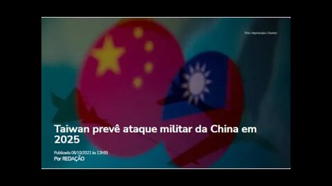 Taiwan prevê ataque militar da China em 2025