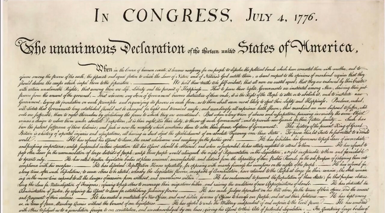 The Declaration Of Independence, read by John F. Kennedy