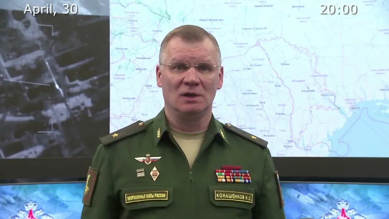 Russia's MoD April 30th Nightly Special Military Operation Status Update