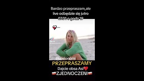 Przepraszamy 🇵🇱ZJEDNOCZENI🇵🇱 Widzimy się jutro o 19:00 na kanale tiktok.com/@zjednoczeni23… 🤝🏻🇵🇱