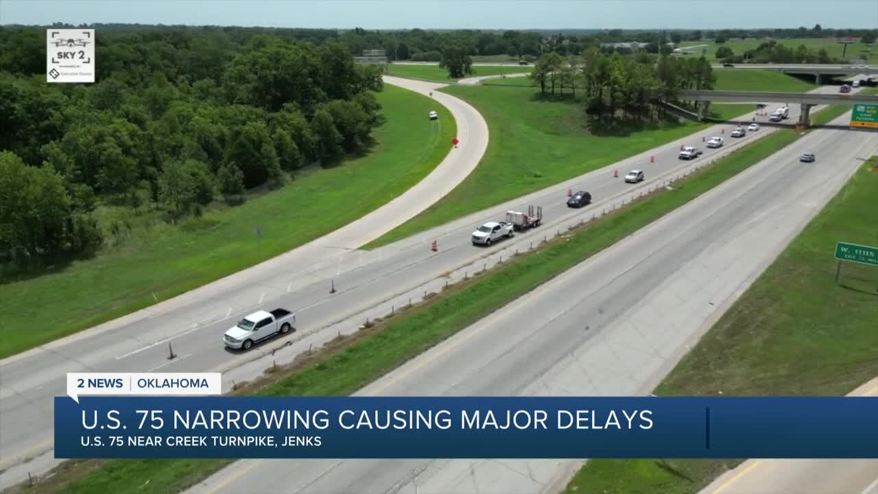 U.S. 75 narrowing causing major delays