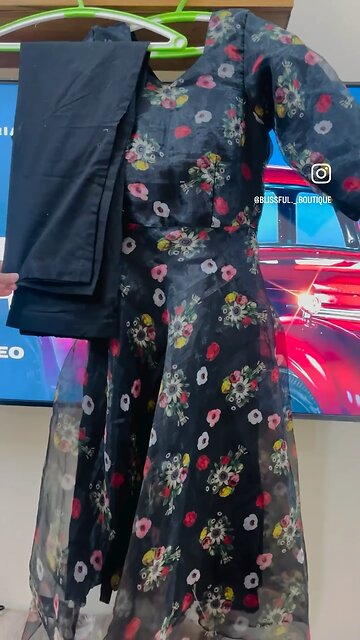 Frock with Pant Plazo || Blissful Boutique