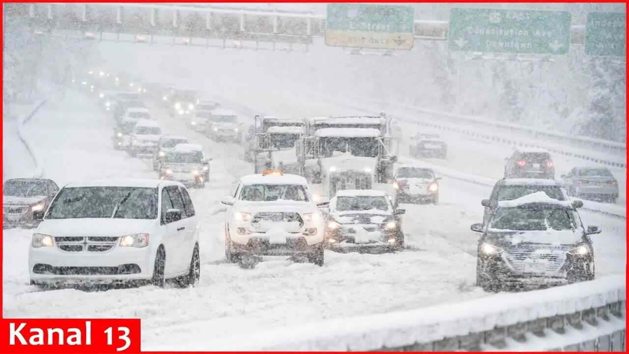 Snow squalls create whiteout conditions in Ohio and parts of the northeast