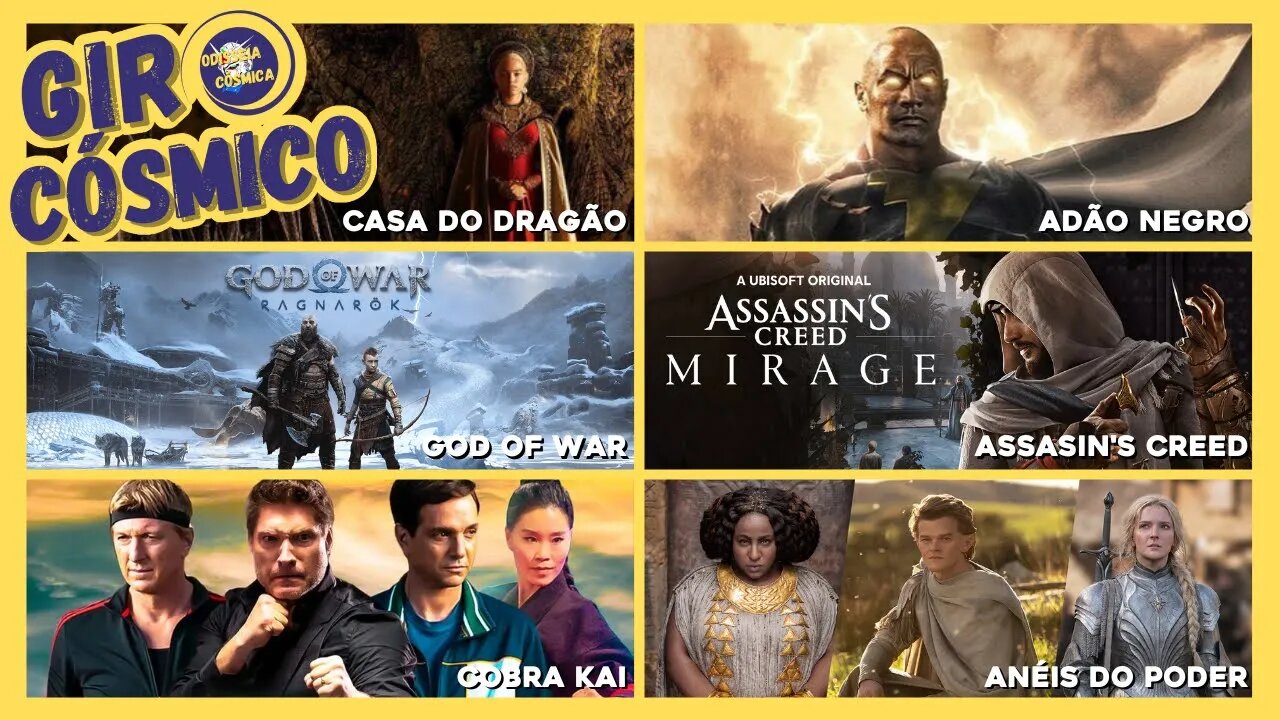 GIRO CÓSMICO: Anéis de Poder, Cobra Kai, House of The Dragon e muito mais