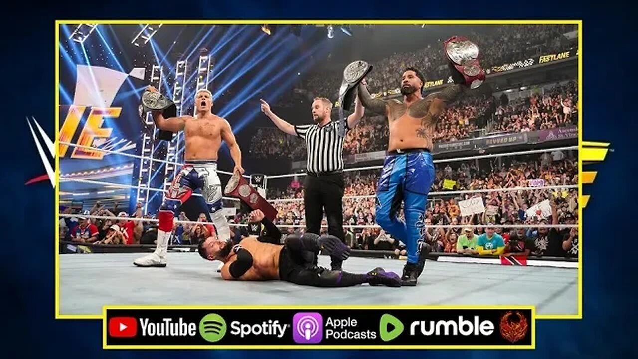 CODY RHODES & JEY USO Claim The Tag Team Championships, SETH ROLLINS & IYO SKY Retain : OFF THE CUFF