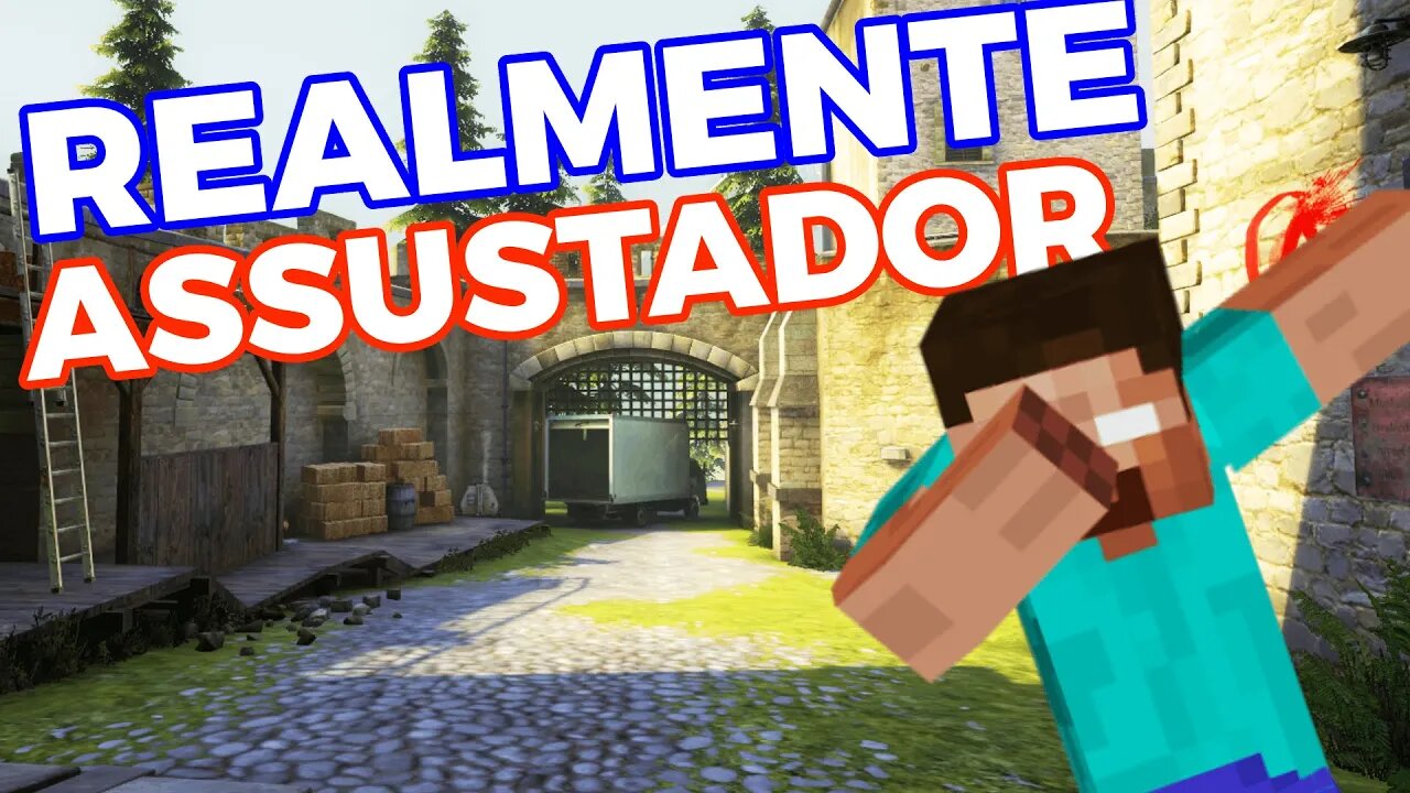 MINECRAFT no CS GO?? PEGUEI a FACA diferenciada!!!