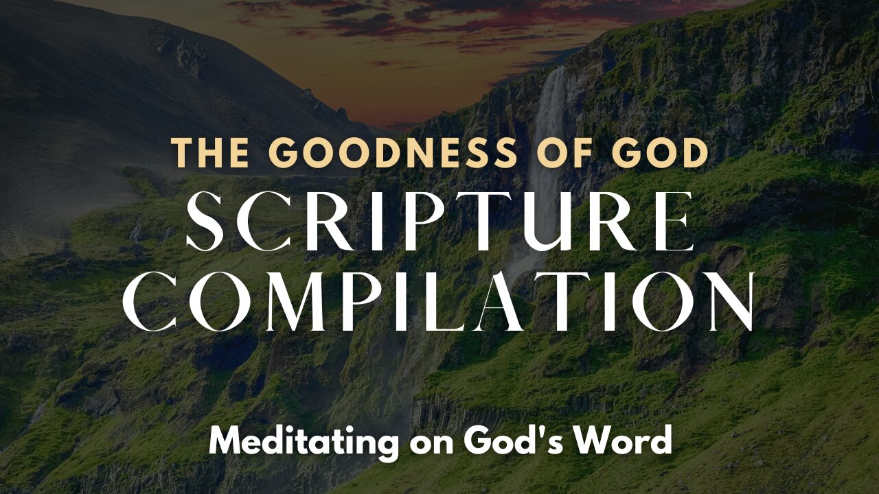 POWERFUL Scripture Meditation on The Goodness of God