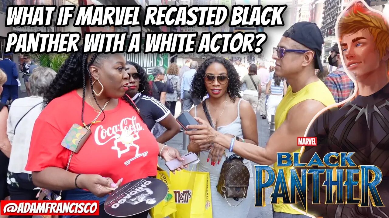 What if Marvel recasted Black Panther with a White actor? (NYC)