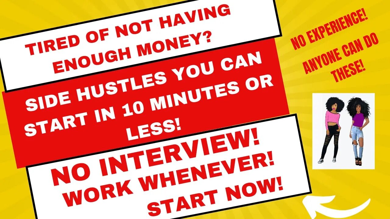 25 Side Hustles You can Start in 10 minutes or less!!! #sidehustles #sidehustle #sidehustles2023