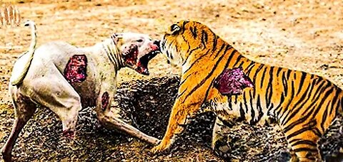 Ruthless When Dogs Are Attacked By Tigers