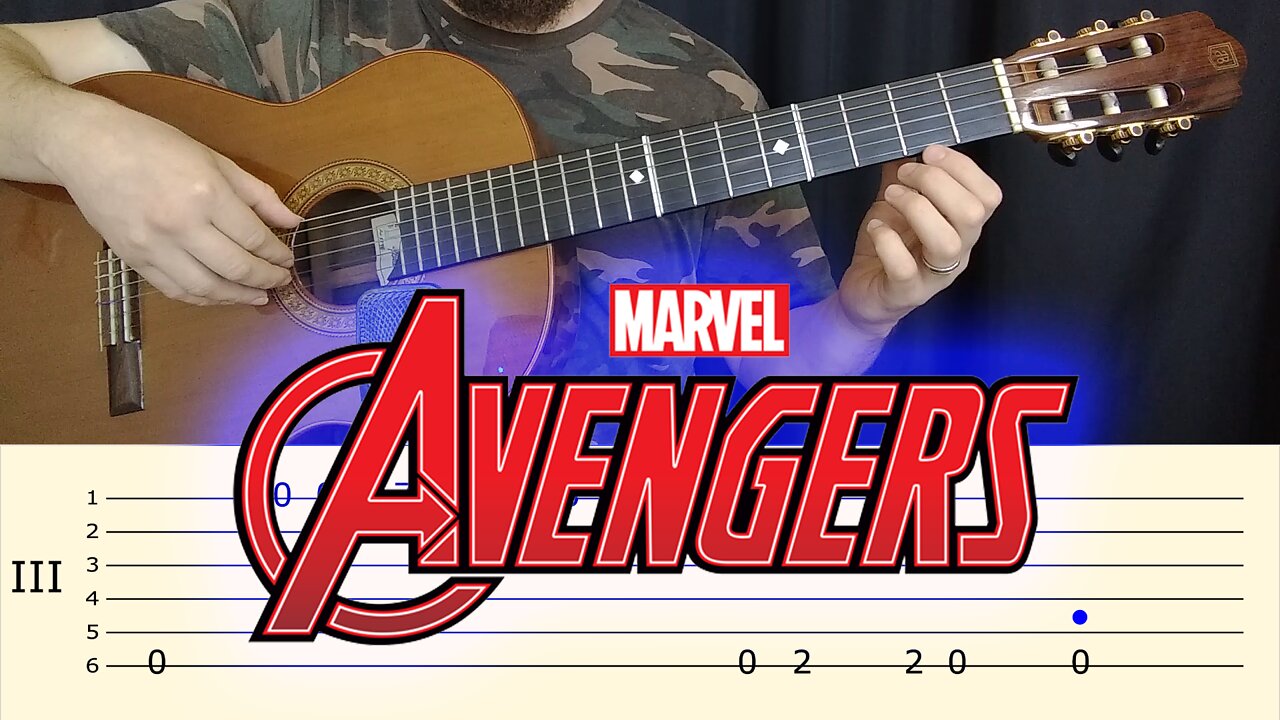 Avengers Theme - Easy Tab for Guitar and Tutorial