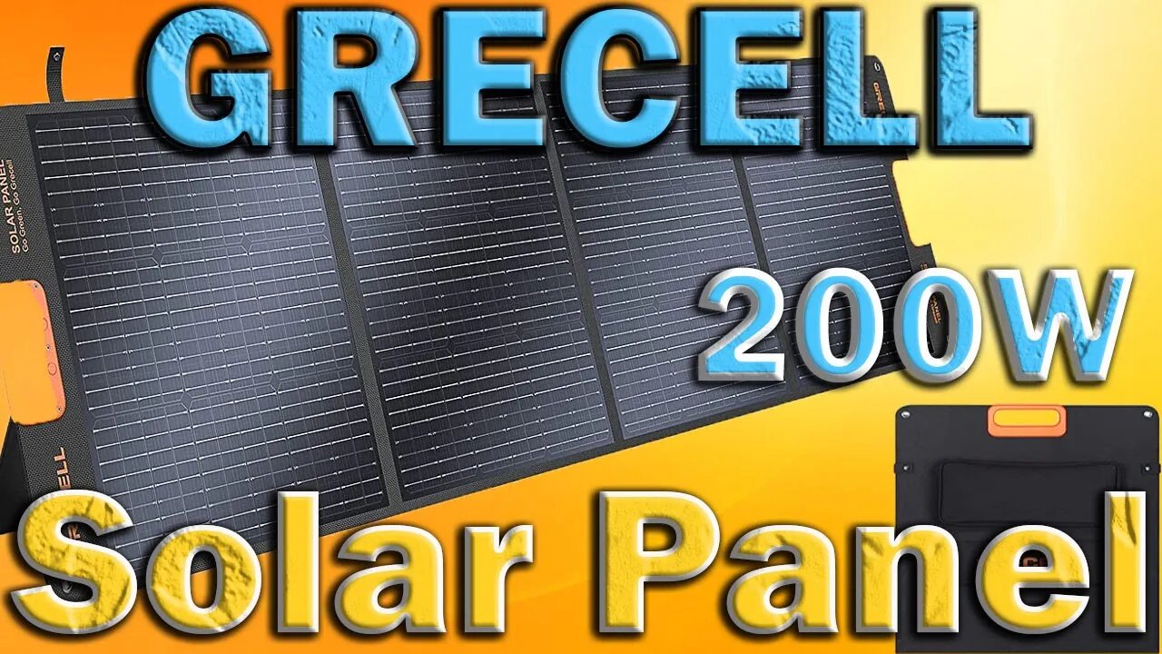 GRECELL 200W Portable Solar Panel for Power Station