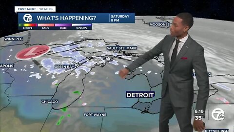 Snow and rain possible tonight