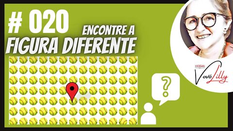 ENCONTRE A FIGURA DIFERENTE | # 020| FIND THE DIFFERENT FIGURE