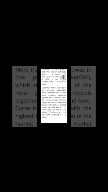Which Crypto Has The Highest TVL? #cryptoshortsalerts #crypto #defi #viral #trending
