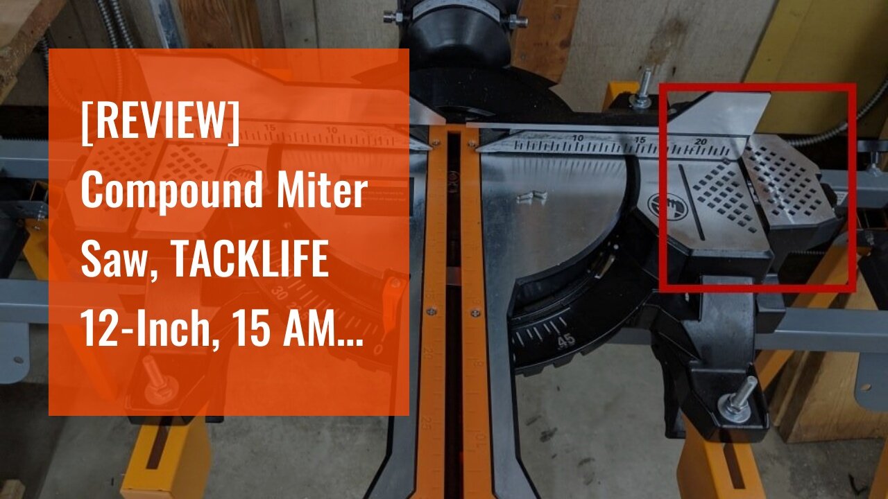 [REVIEW] Compound Miter Saw, TACKLIFE 12-Inch, 15 AMP Double Sliding Miter Saw, Double-Bevel Cu...