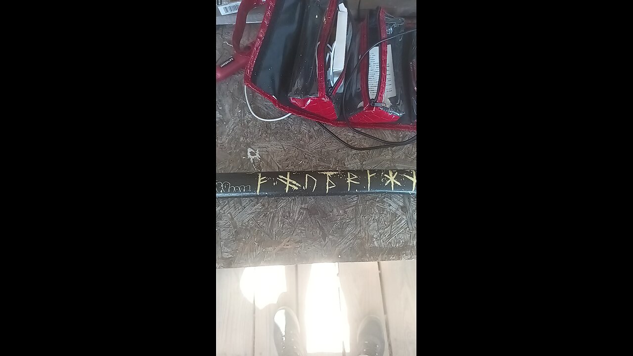 Come see us at the North Forsyth Flea Market to see my axe with the Younger Futhark engraved on it.