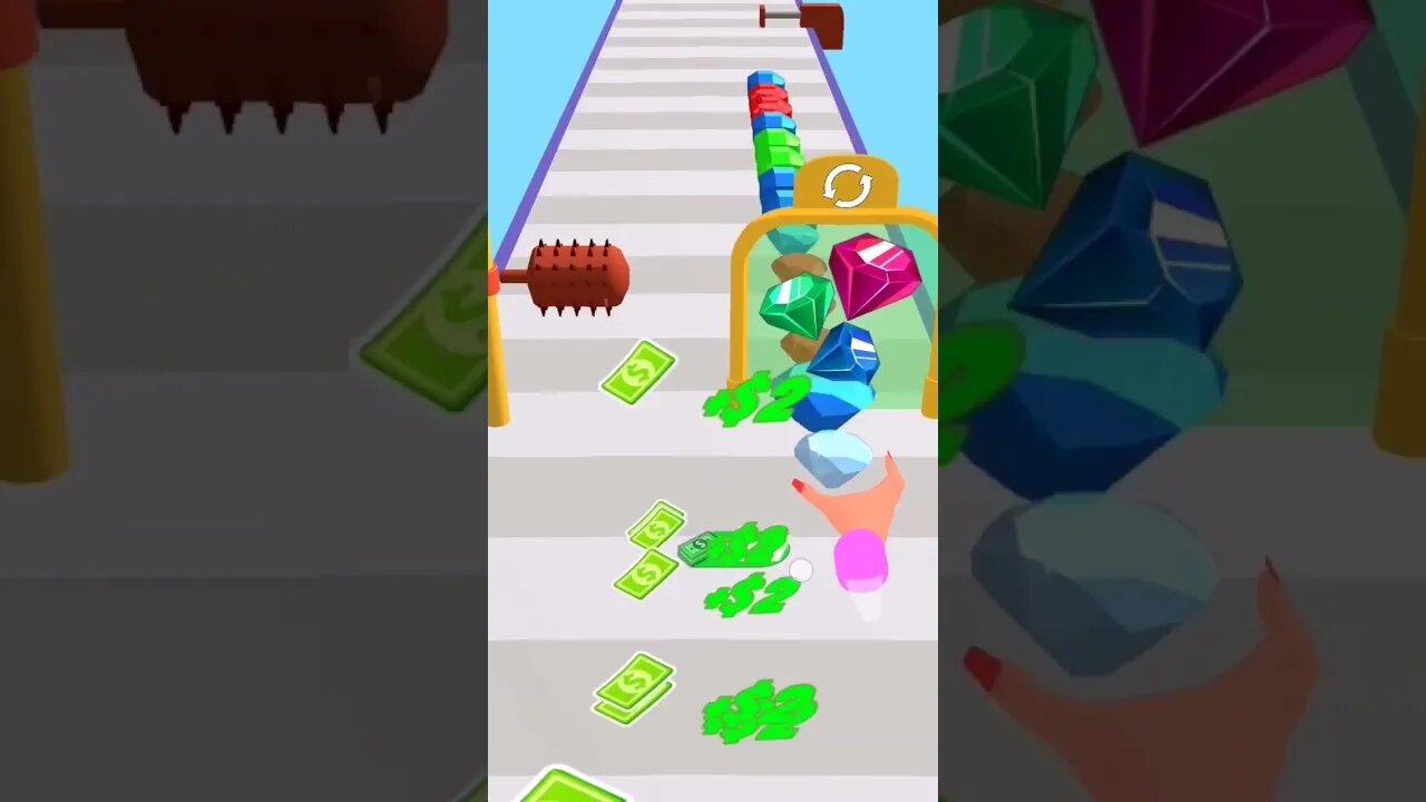 gem run gem stack run #shorts #satisfying #mobilegame @Dailyclips892