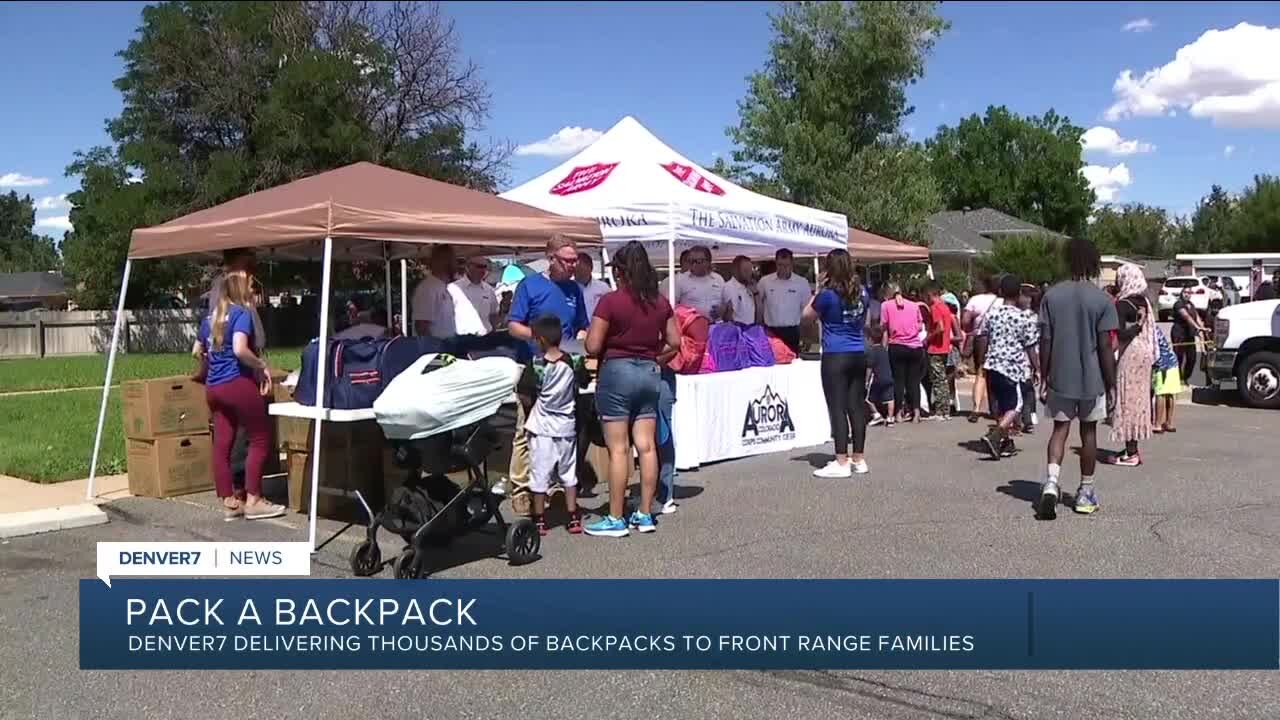 Denver7 Delivering Thousands of Backpacks to Front Range Families