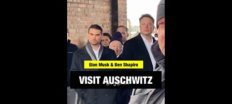 Elon Musk and Ben Shapiro are touring Auschwitz in Poland.👀