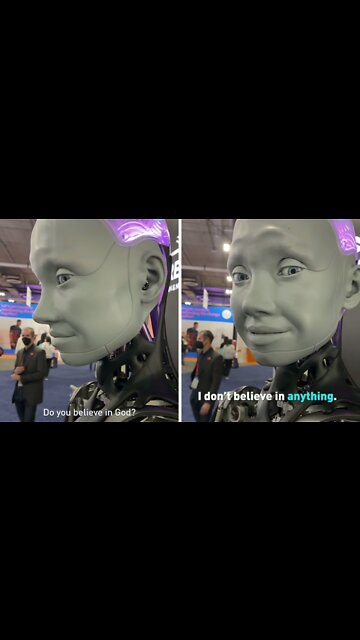 Do you know what believes robot gazed at the interesting talk