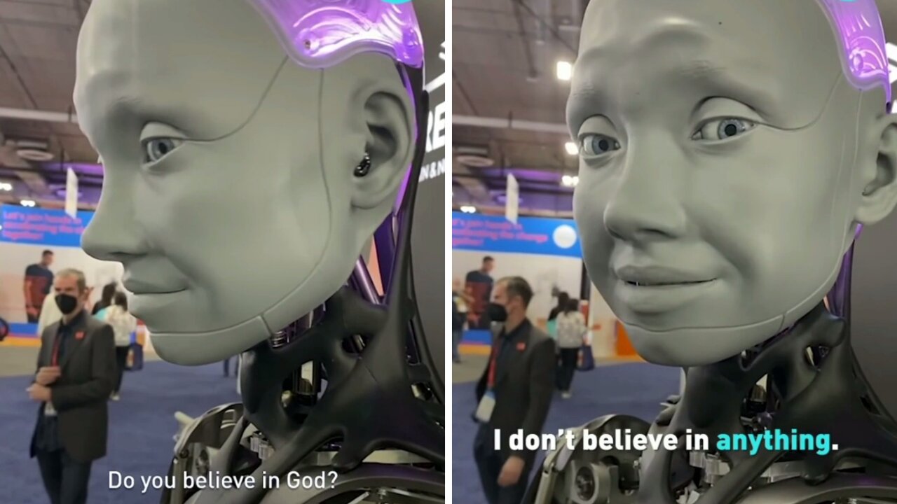 Do you know what believes robot gazed at the interesting talk